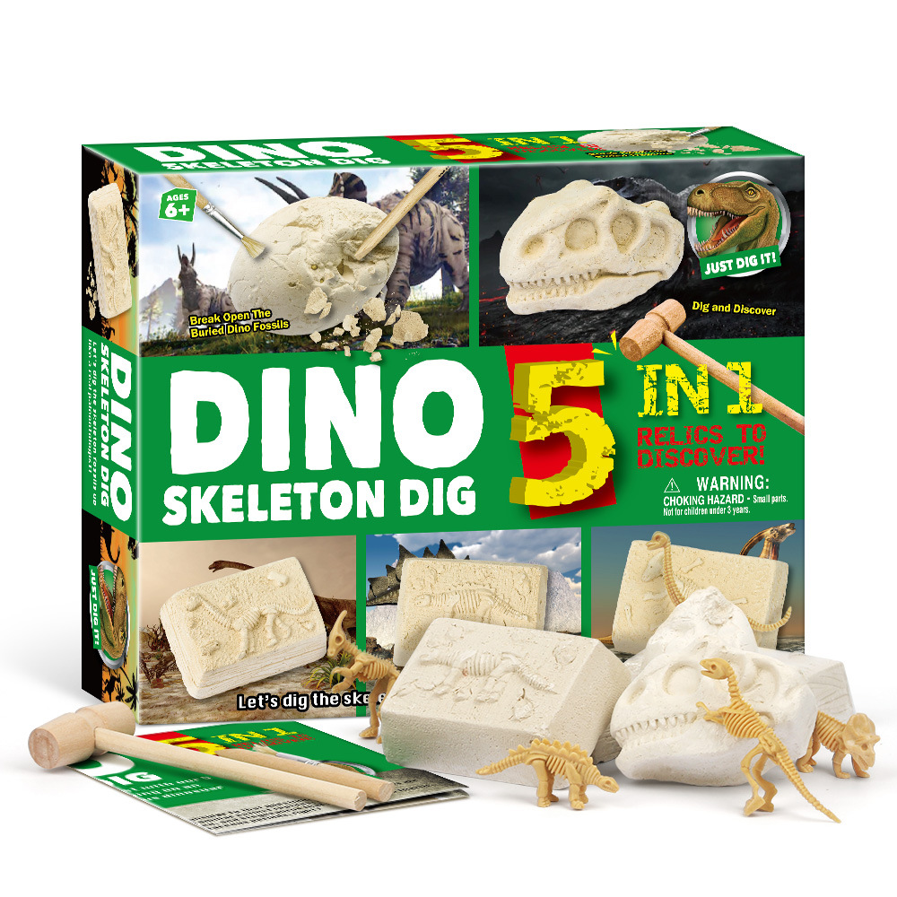 쥬라기 세계 공룡 어린이 장난감 바다 쉘 해적 해골 티라노사우루스, 가정 장난감, 발굴 과학 광산 장난감 상자